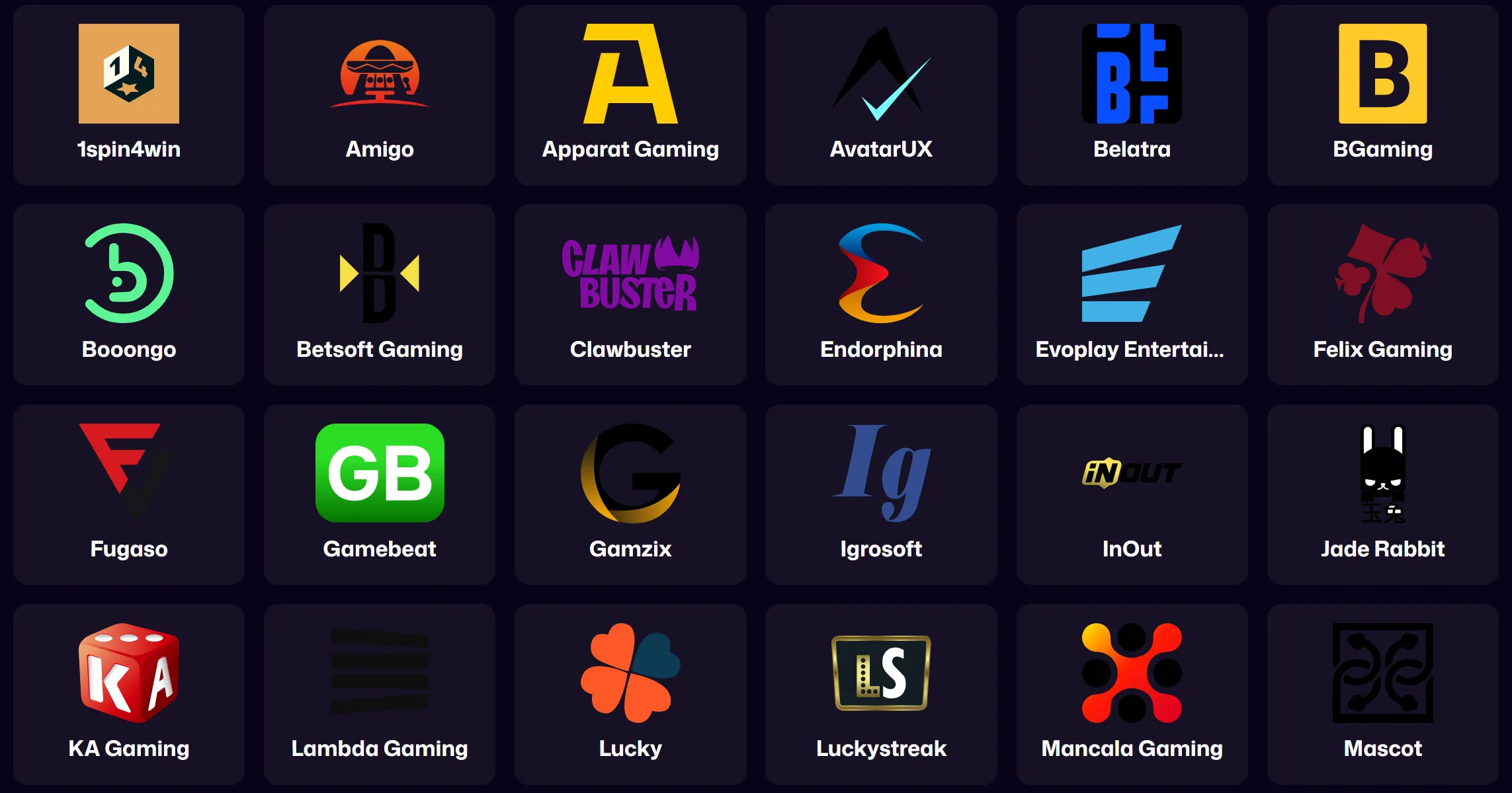 winbeast casino game providers